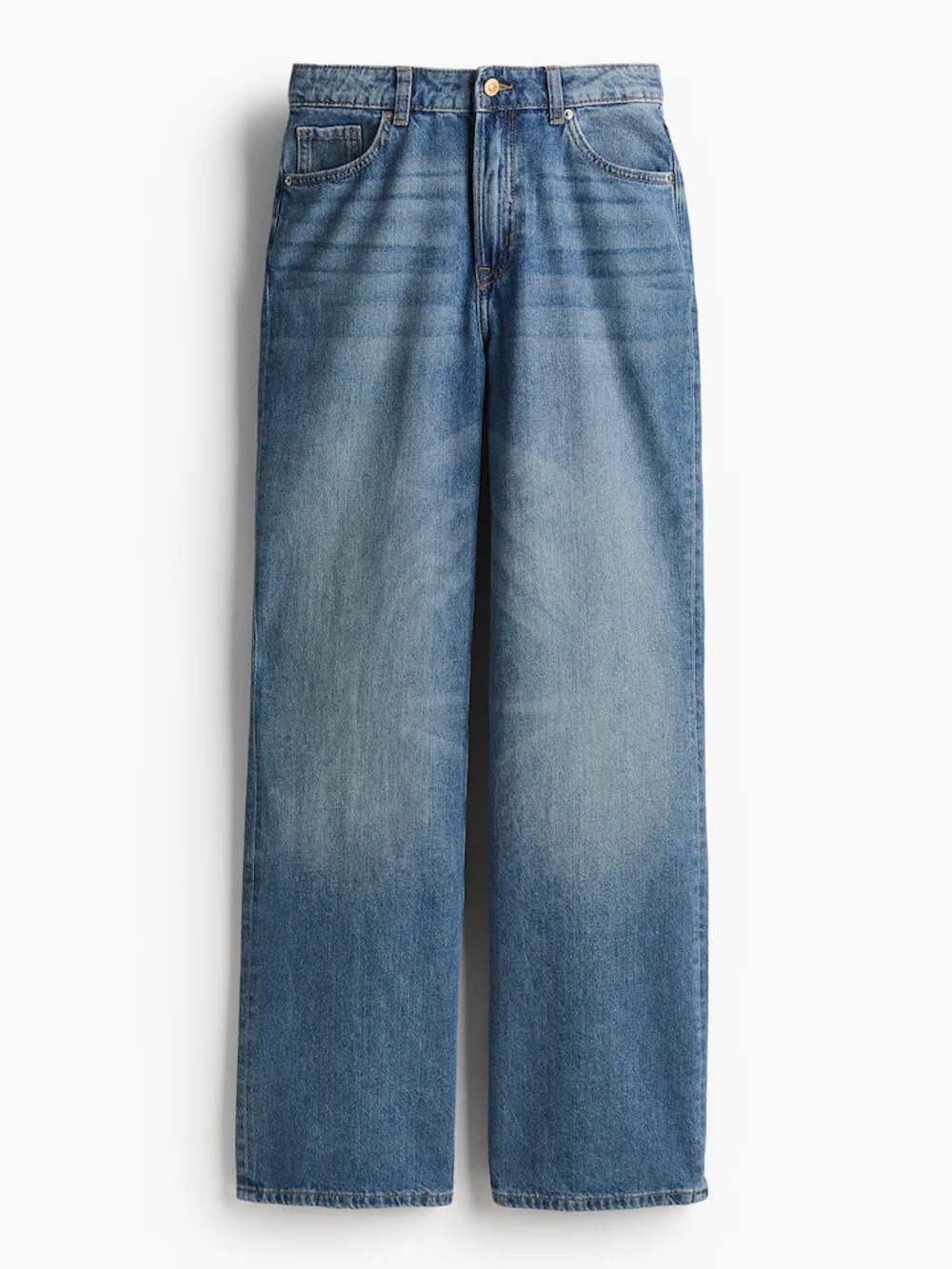 Wide-Leg Jeans - Light Blue Wash